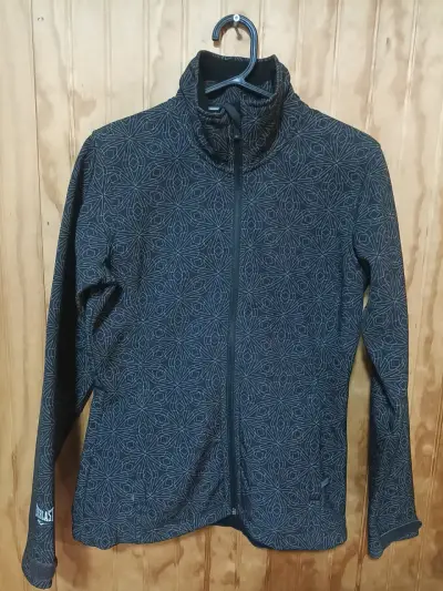 Chaqueta deportiva negra estampada - miniatura 1