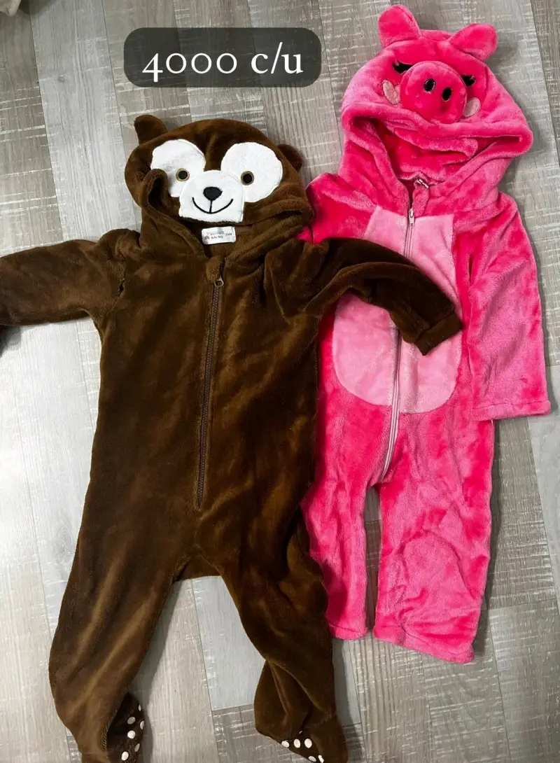 Piyamas infantiles de peluche