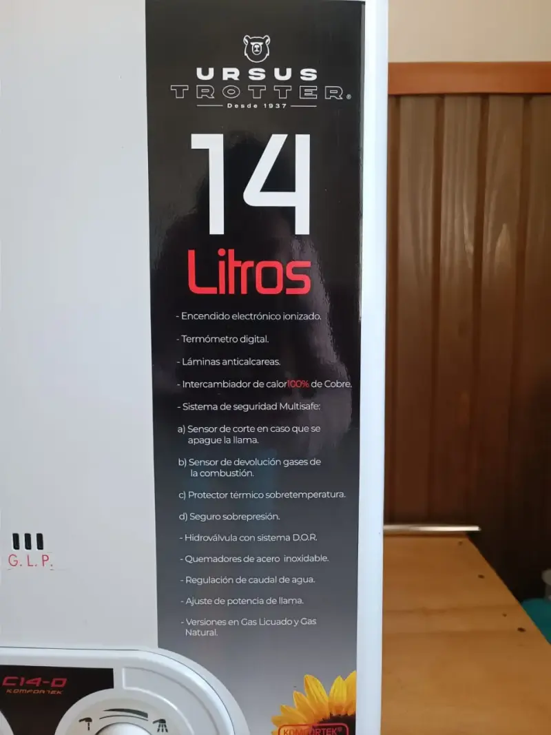 Calefón Ursus Trotter 14L - 3