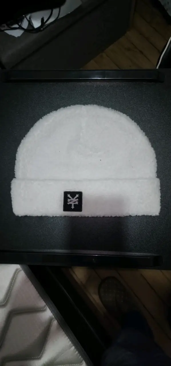 Gorro blanco de polar