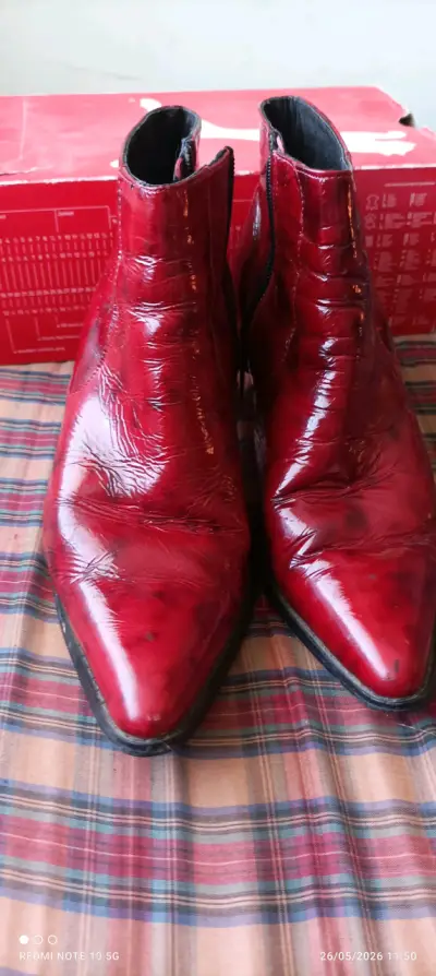 Botines rojos charolados - miniatura 1