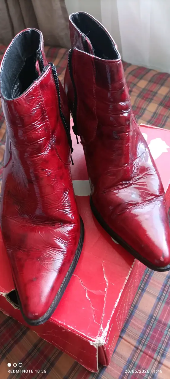 Botines rojos charolados - 3