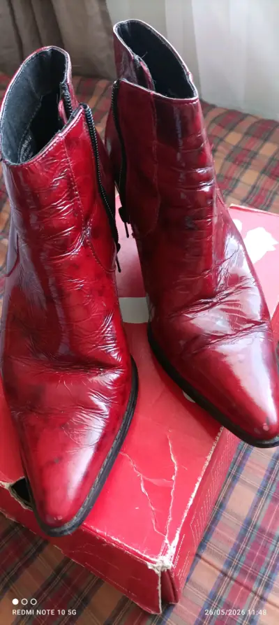 Botines rojos charolados - miniatura 3