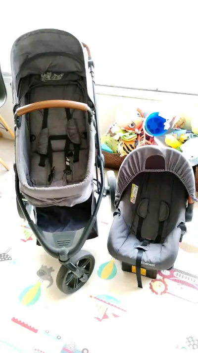 Coche Travel System Gris Bebesit - miniatura 2
