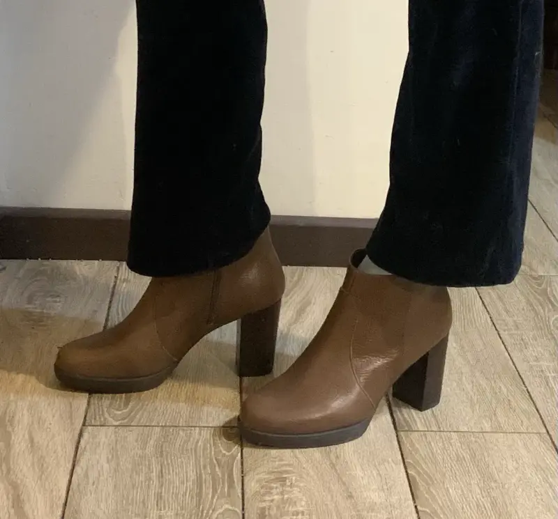 Botines marrones de cuero - 6