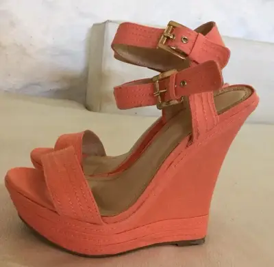 Sandalias plataforma naranja - miniatura 1