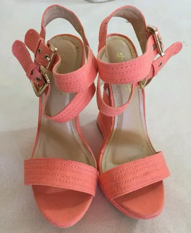 Sandalias plataforma naranja - 2