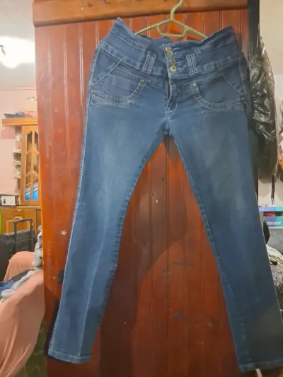 Jeans azul para mujer - miniatura 1