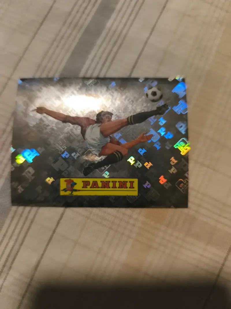 Lámina holográfica Panini fútbol
