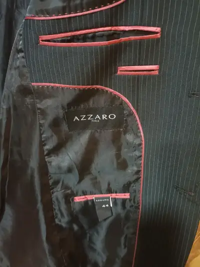 Traje masculino de rayas negras - miniatura 3