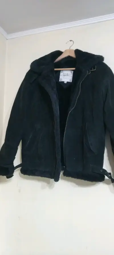Chaqueta de gamuza negra Sybilla - miniatura 2