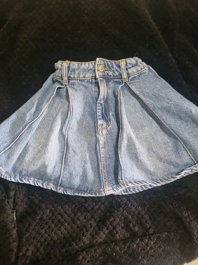 Falda Zara jeans azul - 1