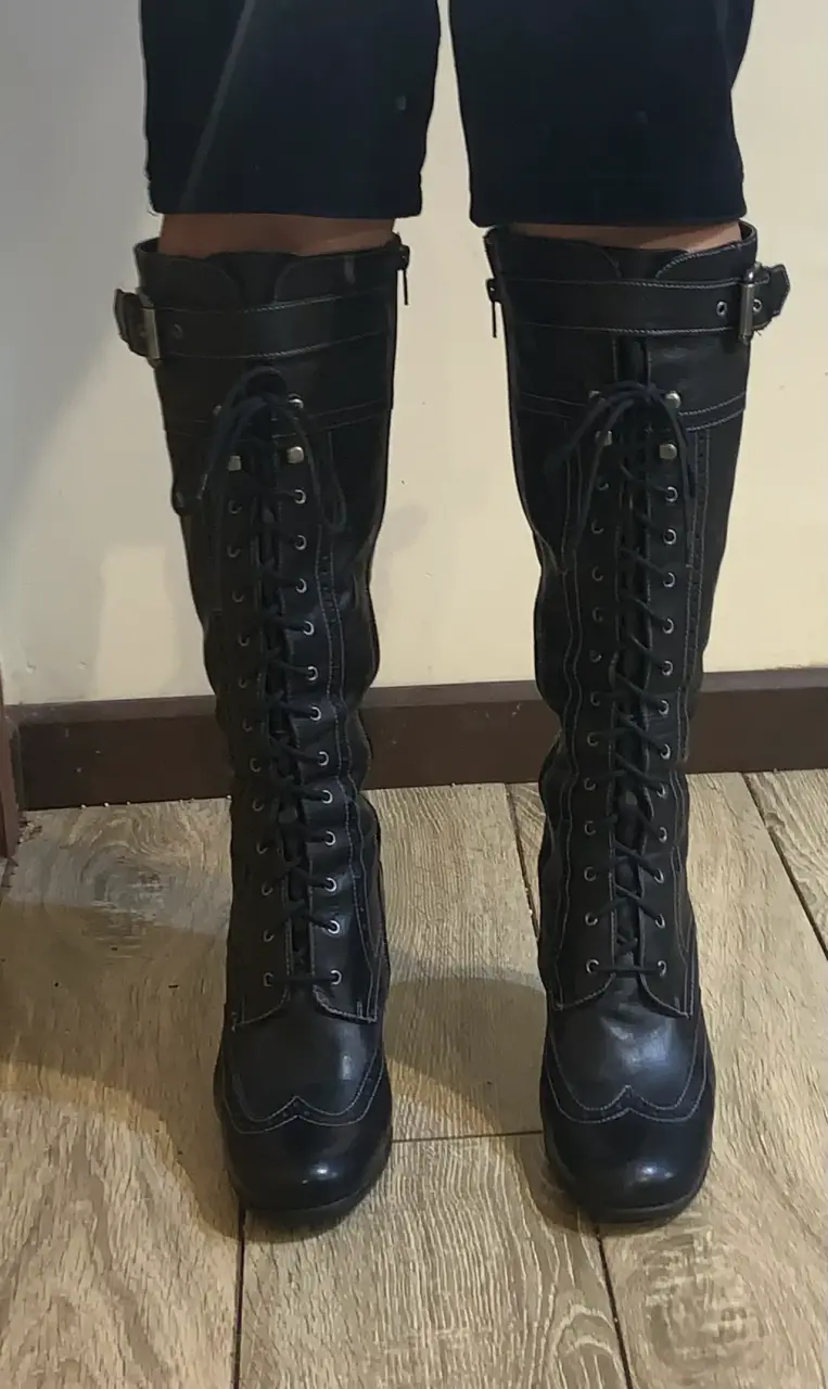 Botas victorianas cuero - 1