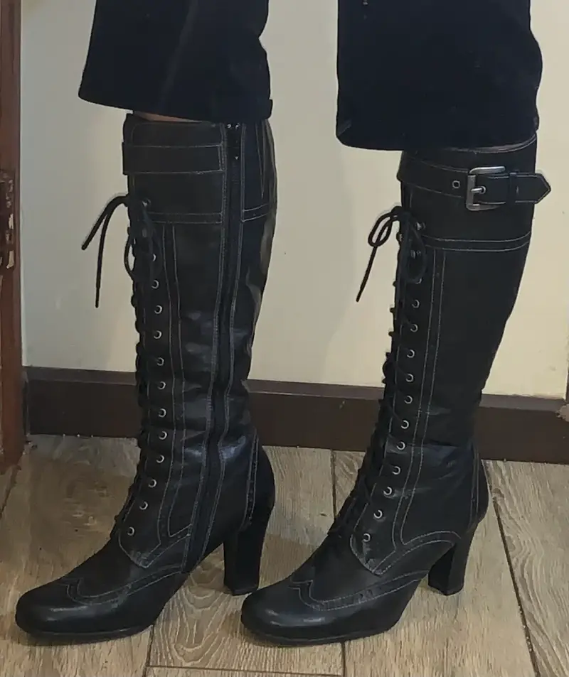 Botas victorianas cuero - 2