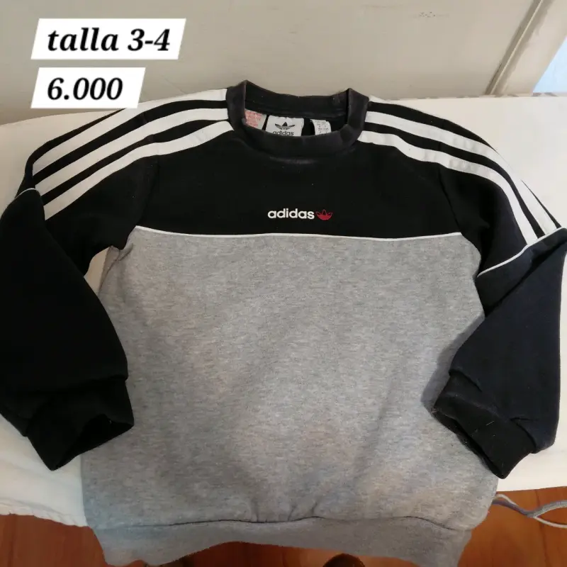Polera roja Adidas manga larga - 4