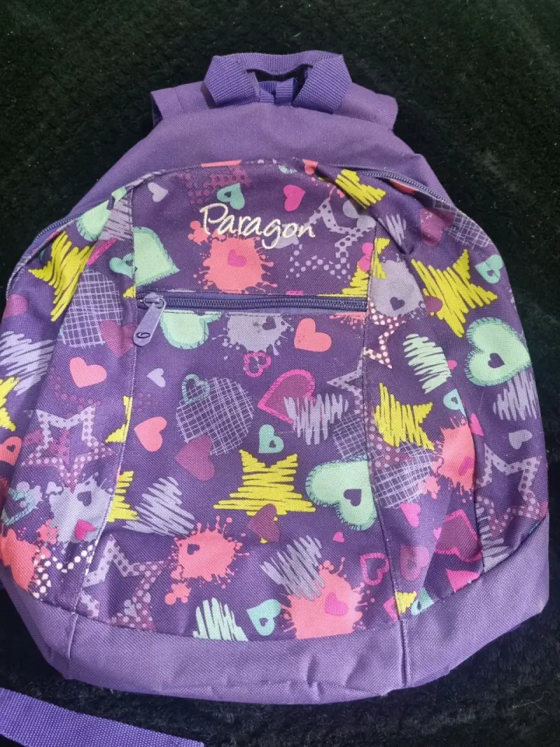 Mochila morada estampada Paragon