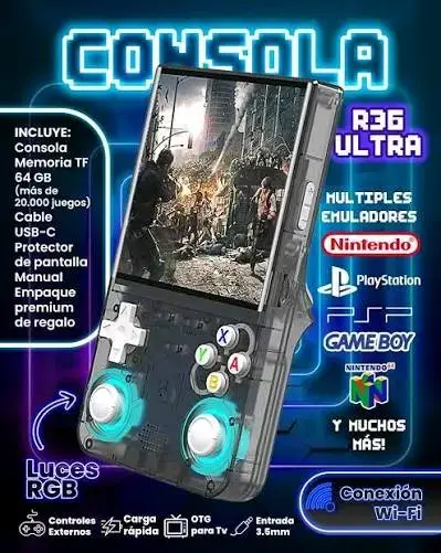 Consola portátil R36 Ultra 128gb - miniatura 6