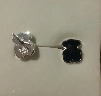 Aros Osito Plata - miniatura 2