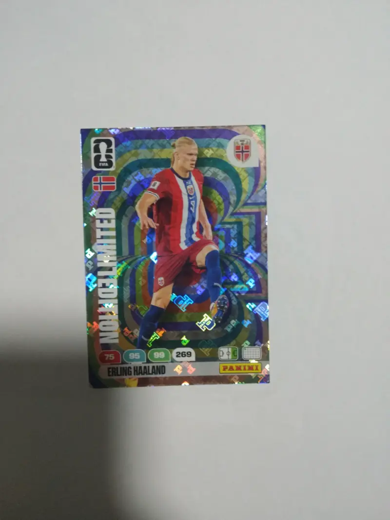 Tarjeta coleccionable Panini Erling Haaland