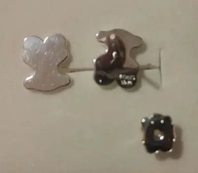 Aros osito de plata 925 - miniatura 4