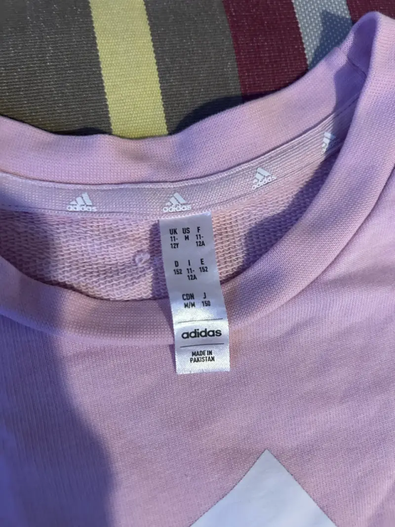 Polera rosa Adidas manga larga - 3