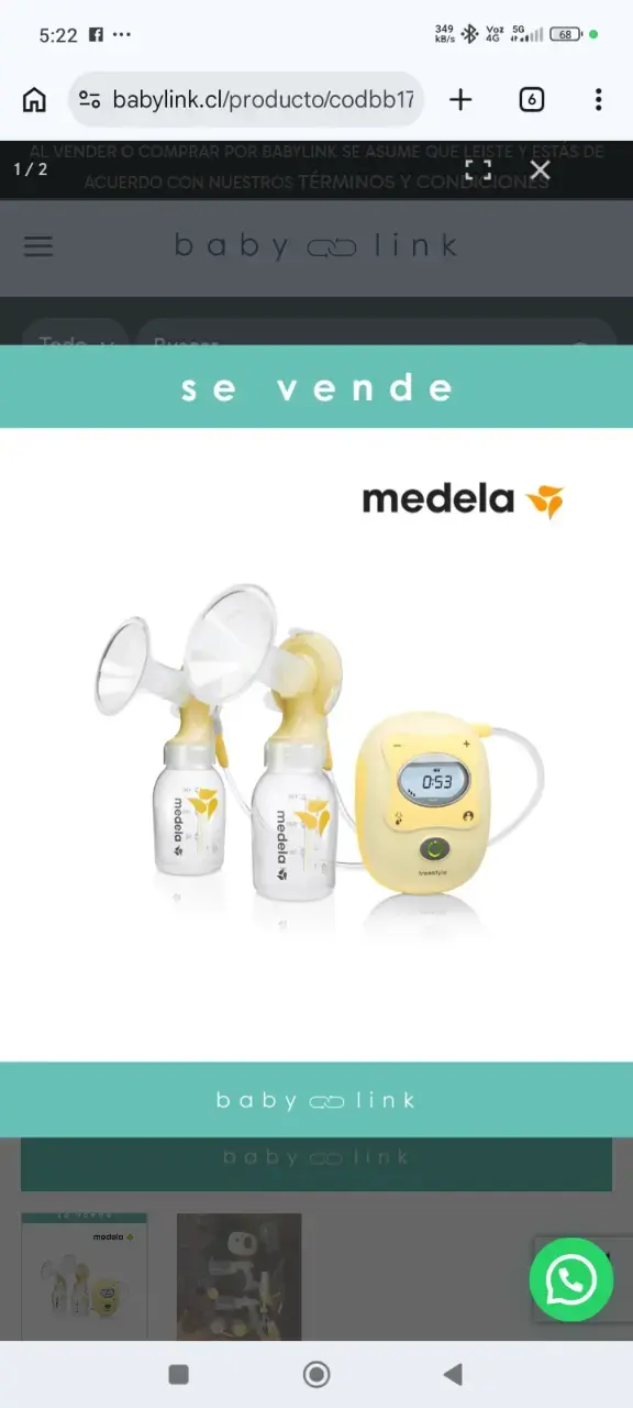 Extractor de leche Medela Doble Freestyle - 2