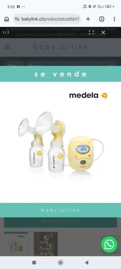 Extractor de leche Medela Doble Freestyle - miniatura 2