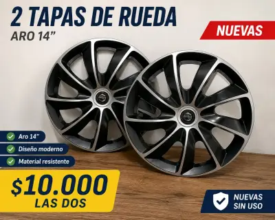 Tapas de rueda aro 14 pulgadas - miniatura 1