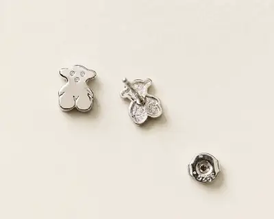 Aros de osito plateados, plata 925 - miniatura 2