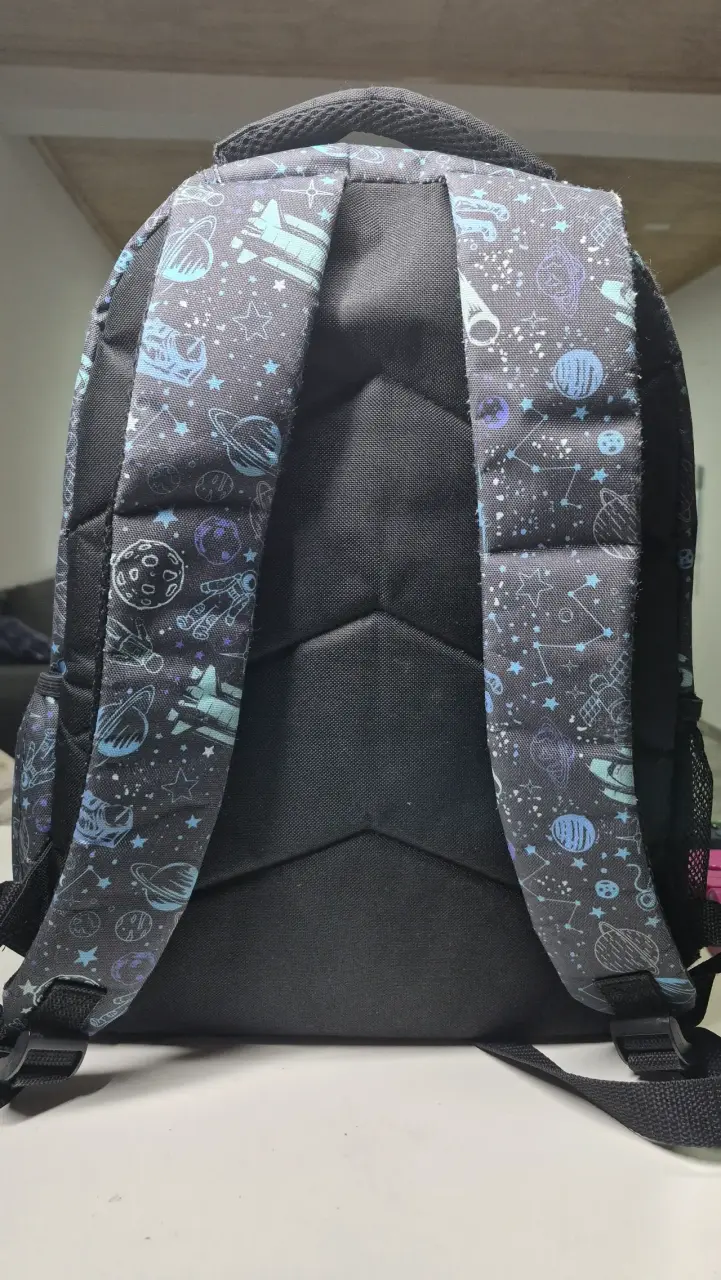 Mochila infantil estampado espacial - 3
