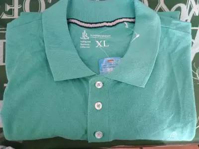 Polera polo verde XL nueva - miniatura 1