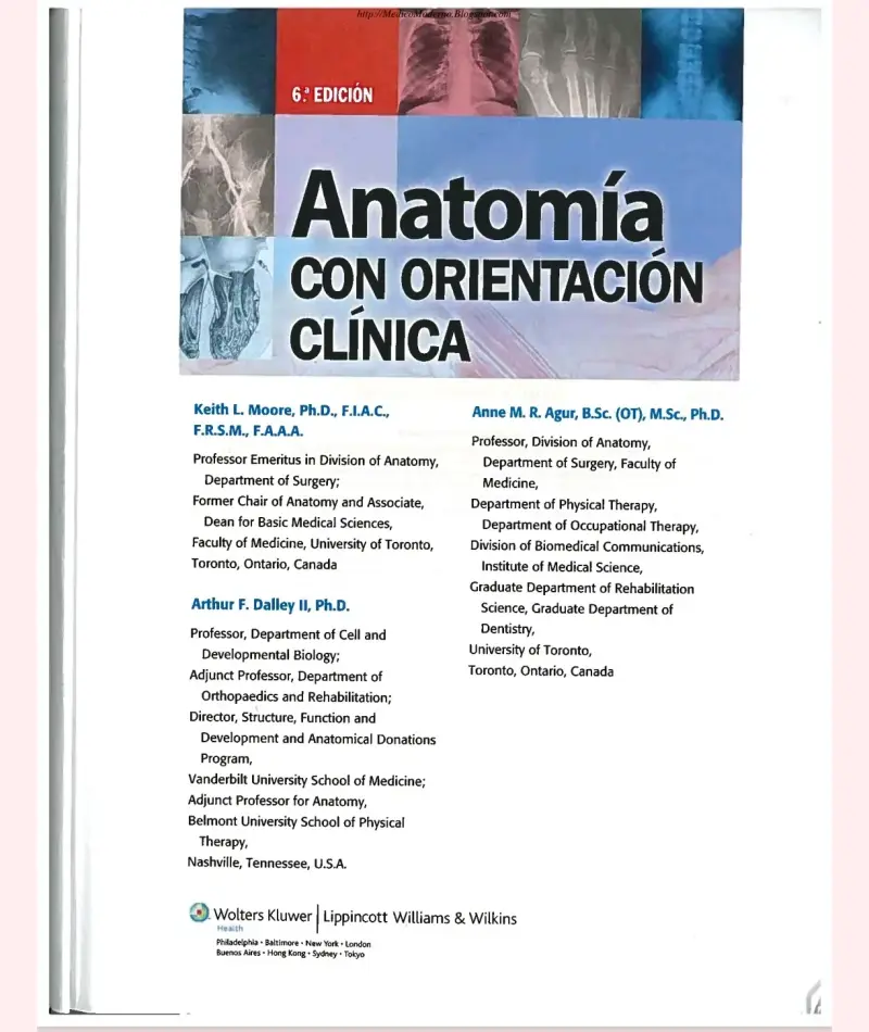 Libro Anatomía Clínica 6ª Edición !! Keith l moore - 2