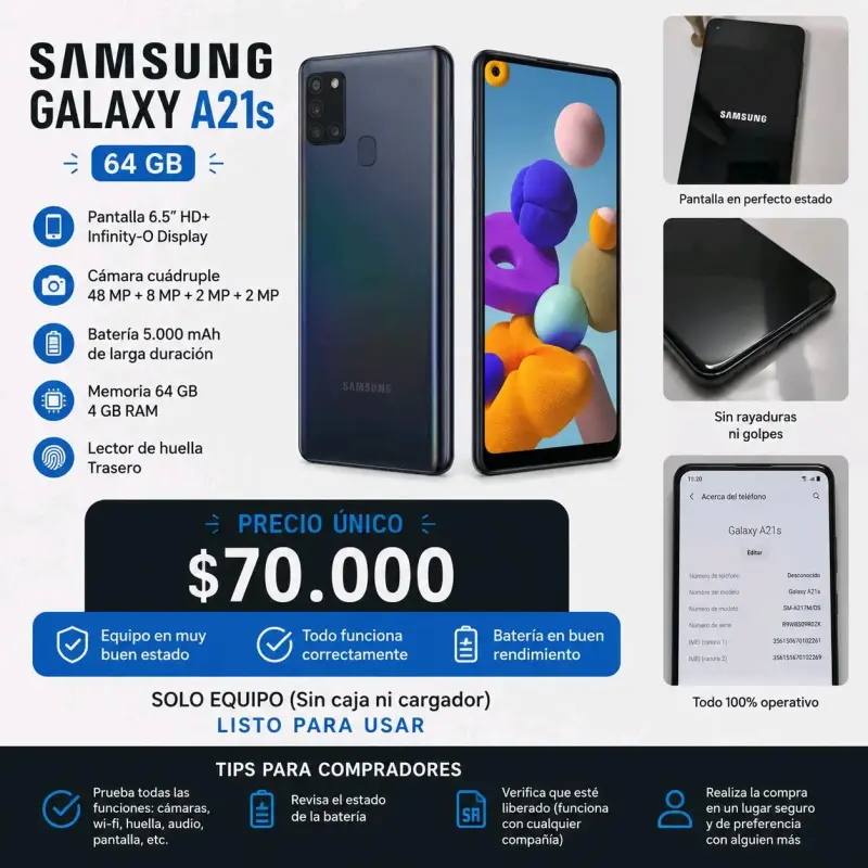 Samsung Galaxy A21s 64 GB - 1