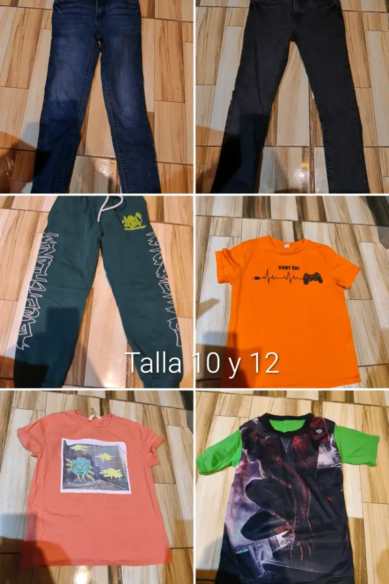 Lote de ropa infantil talla 10-12 - 1