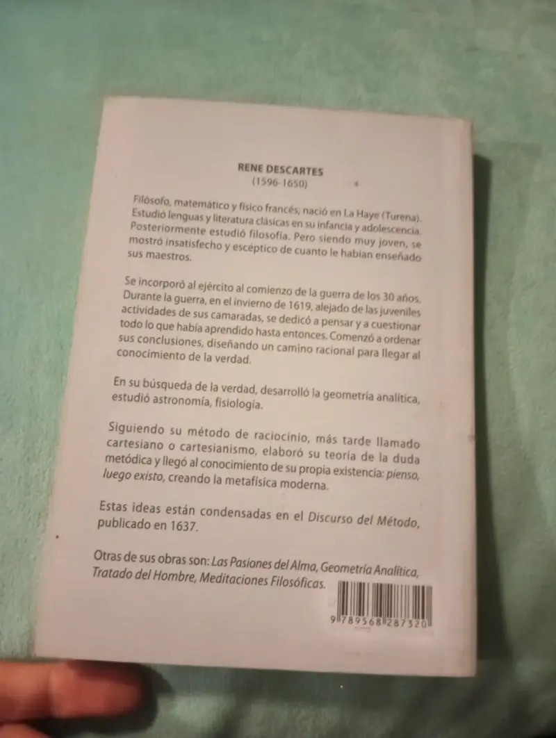 Libro El Discurso del Método - René Descartes (Edi - 2