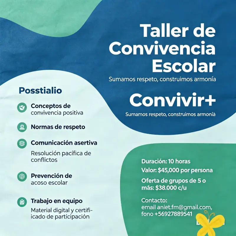 Taller de Convivencia Escolar Convivir+