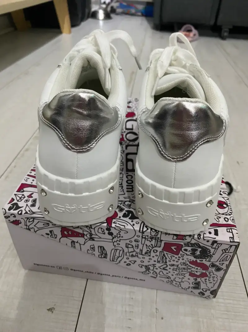 Zapatillas blancas mujer con plataforma - 2