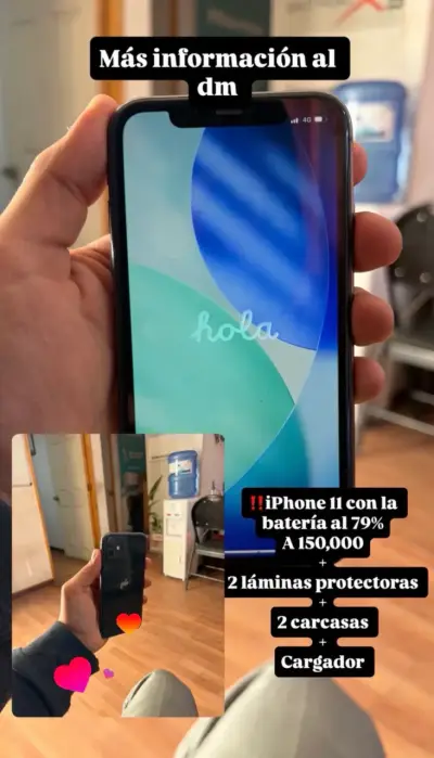 Teléfono inteligente negro - miniatura 4