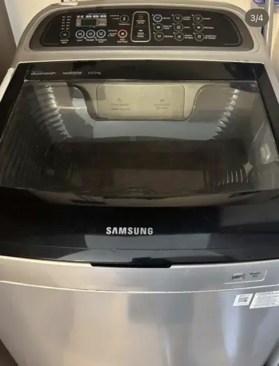 Lavadora Samsung 13kg carga superior gris moderna - miniatura 2