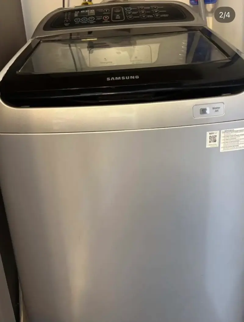 Lavadora Samsung 13kg carga superior gris moderna - 3