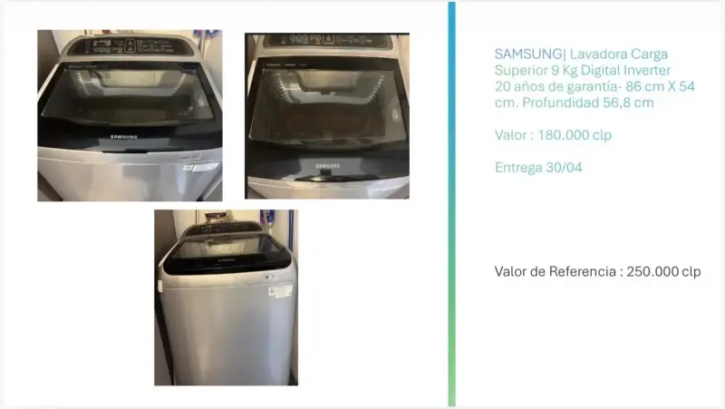 Lavadora Samsung 13kg carga superior gris moderna - 4