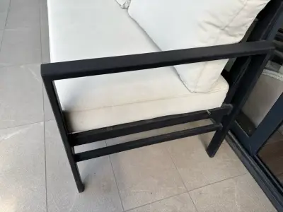 Sofá exterior TOCONADO de acero y cojines - miniatura 4