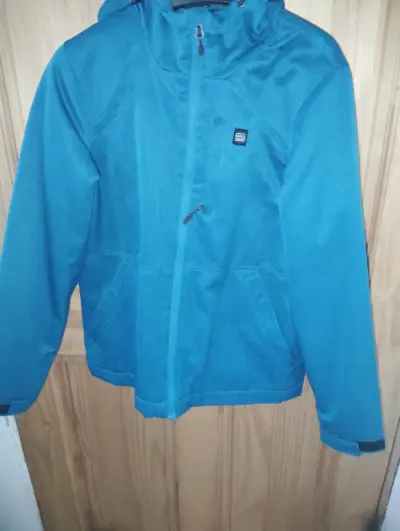 Chaqueta azul con capucha - miniatura 2