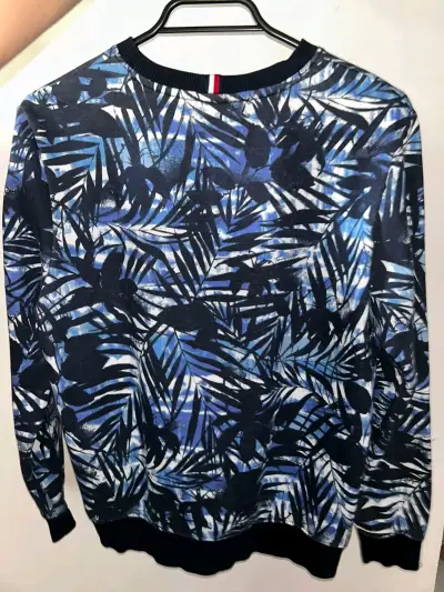 Polerón estampado hojas azul - miniatura 2