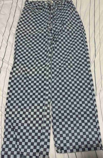 Pantalones a cuadros blanco y negro - miniatura 1