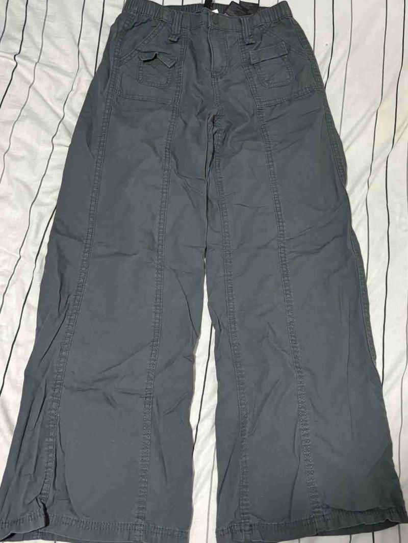 Pantalones cargo gris oscuros - 1