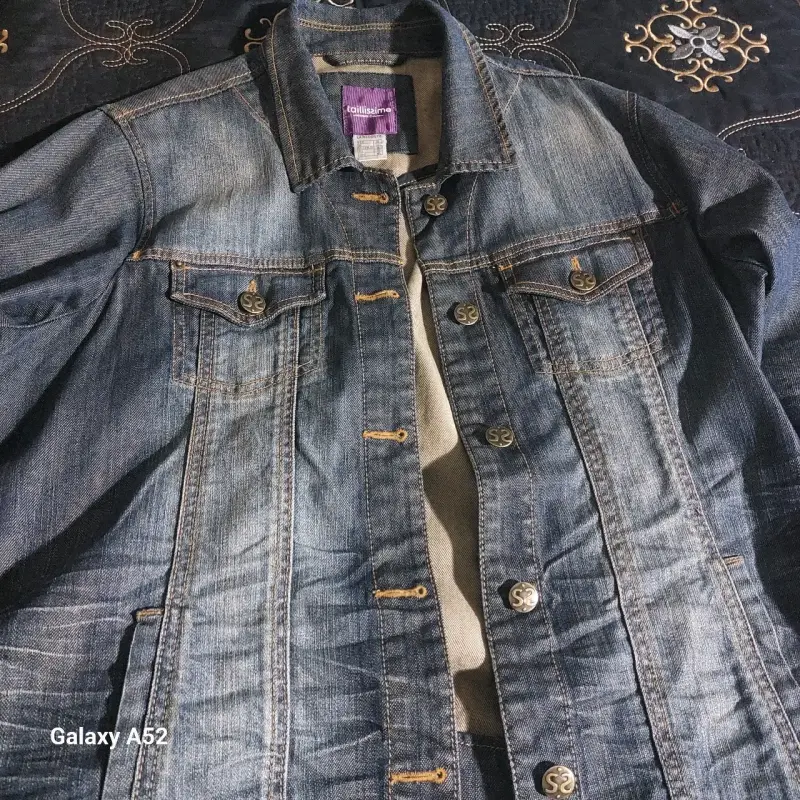 Chaqueta de mezclilla azul