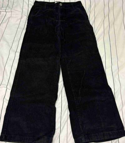 Pantalones de pana negros - miniatura 1