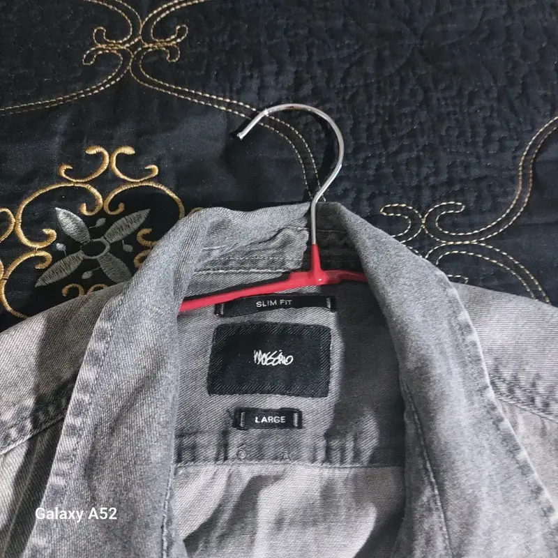 Camisa gris Mossimo slim fit - 1