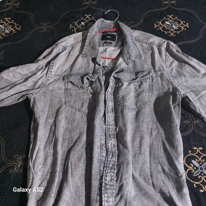 Camisa gris Mossimo slim fit - 2